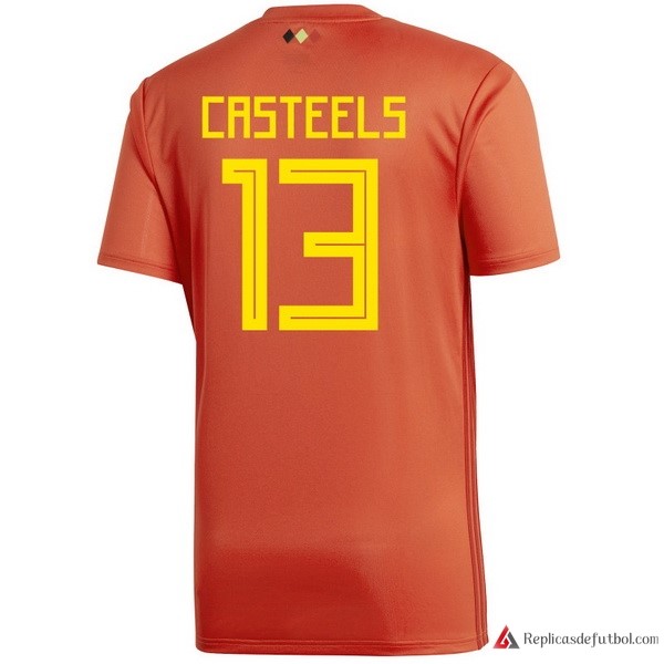 Camiseta Seleccion Belgica Primera equipación Casteels 2018 Rojo
